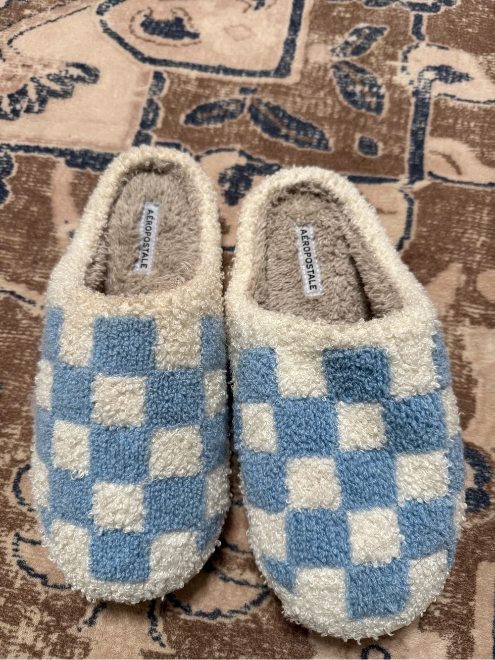 Aeropostale White Slip-On Rubber Sole Sandals